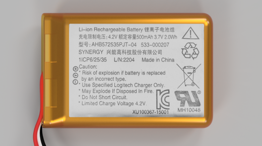 3.7v锂离子500毫安时电池缩略图